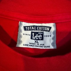 Lee T-Shirt Men’s XL Red Czech Republic Prague Graphic 100% Cotton