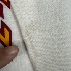NOS 70s Boston College T Shirt XL Ringer Single Stitch USA Football Jersey VTG