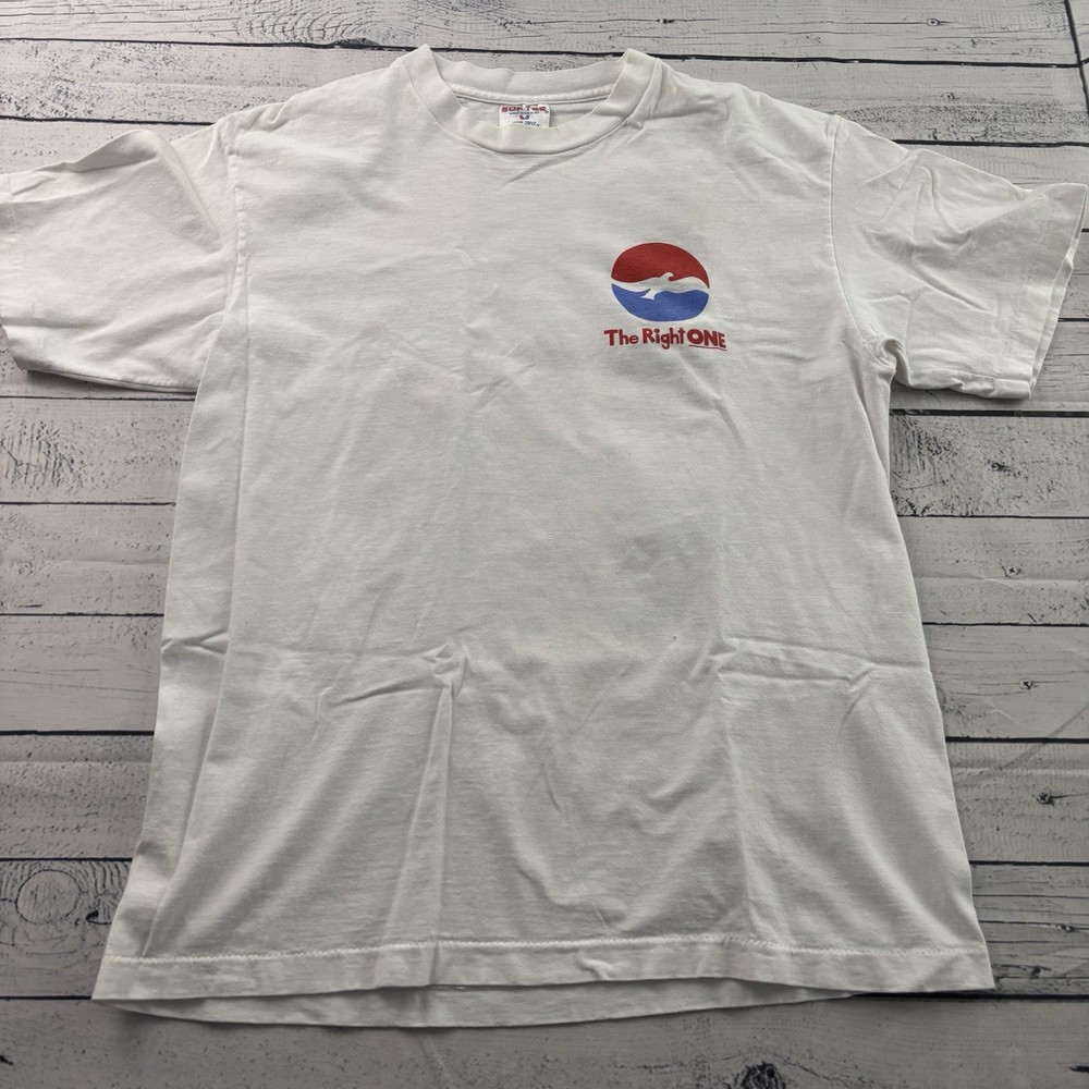 Vitnage Sof Tee Jesus The Right One Short Sleeve T Shirt Men’s Large White