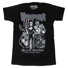 Kreepsville Vampira Meets Ghoul Gang Shirt Tee Gothic Horror S-M-L-XL-2X-3X NWT