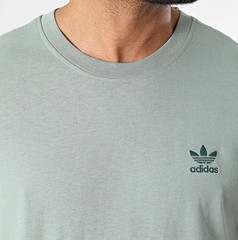 NEW MENS ADIDAS ORIGINALS ESSENTIALS TREFOIL TEE SHIRT~SIZE LARGE #JC9993 GREEN