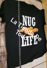 FUNNY 2XL XXL THUG NUG LIFE 6 PIECE CHICKEN MCNUGGETS DESIGN READ