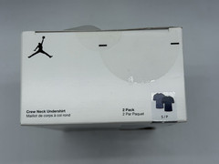 NEW 2 PACK NIKE JORDAN FLIGHT MODAL MENS COTTON CREW NECK UNDERSHIRT SMALL NAVY