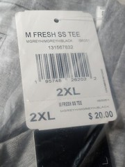 Adidas Men’s Fresh Gray T Shirt IB6051 Size 2XL