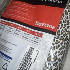 Supreme Hanes Leopard Tees XL (2 Pack) SS19 Tagless New In Original Packaging
