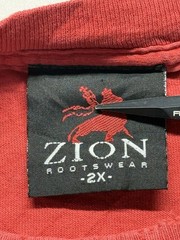 Vintage Zion Rootswear Bob Marley Shirt Size 2XL Red Guitar Reggae Band Music