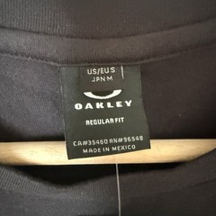 Oakley T-Shirt Men’s M Black O Bark 2.0 Crew Neck Americana Flag Eclipse Logo
