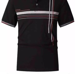 Men’s Luxurious Polo Shirt,Italian Style,Stretch M to 4XL.…A5.A