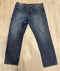 Lucky Brand Mens Straight Leg Jeans 34×30 Medium Blue Denim 35″ Actual Waist