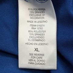 Champion Double Dry 516374 Mens XL Blue L/S Polyester/Spandex Performance Shirt