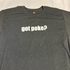 Got Poke ? Tshirt XL Tamura’s Hawaii Gray Fish Hawaiian