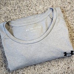 Under Armour T Shirt Mens XXL Gray Tech Tee Short Sleeve Gym Workout 1326413 EUC
