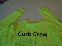 Concrete Long Sleeve T-shirt curb crew Adult Sz m power curber 5700-B yellow