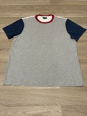 Gray J Crew Classic Colorblock Solid Short Sleeve T Shirt Men’s Size L