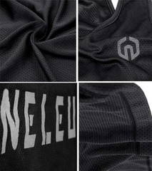 NELEUS ‘Dry Fit Logo Muscle’ Mesh Tank Top Men’s S Gym Workout Exercise Ylw NWT!