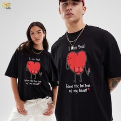 [S-XL] I Love You T-Shirt Romantic Gift For Him Her, Couple Valentine Shirt