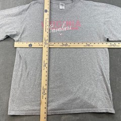 Virginia Cavaliers Mens XL Gray Gildan Graphic T-Shirt Short Sleeve Heavy Cotton