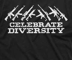 Men’s Celebrate Diversity Guns Riles Tshirt Pro 2nd Amendment constitutional tee