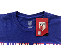 united States Soccer Federation USA Short Sleeve Slogan T-Shirt USSF269CT Size S