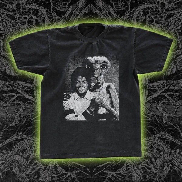 Michael Jackson and ET Tee Unisex Short Sleeve Shirt S-5XL