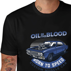 Classic Car Streetwear DTF Graphic Print T Shirt, Size S to 5XL Code 6310-19