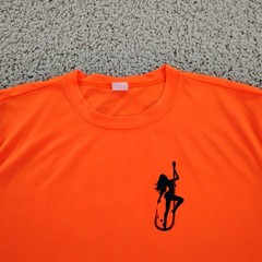 Dirty Hooker Shirt Mens Large Orange Performance Fishing Beach Beer Outdoor A4