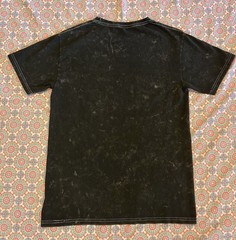 Hogwarts Stressed Fabric Black T-Shirt Size Medium