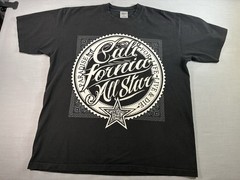 Shaka California All Stars Graphic Tee 2XL Black Skate Streetwear Bandana Print