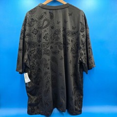 Saints Studio Men’s 3X T-Shirt Black Paisley Flocked Velour Oversized NWT $58