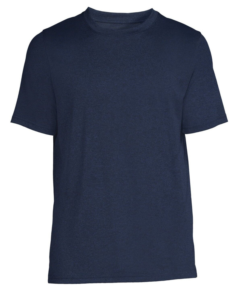 NWT ATHLETIC WORKS MENS M (38-40) Dark Blue Core Jersey Active Dri-Works T-Shirt