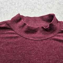 Saddlebred Men’s Large Maroon Half Turtle Neck Long Sleeve