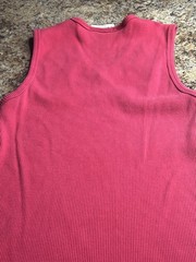 Vintage Men’s Black V Neck Tank Top Red Tank Top Large International Male