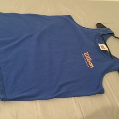 90s Vintage Wilson Tank Top Blue/orange Adult Size Medium