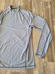 Duluth Trading Co Base Layer Mens Gray Medium Buck Naked Performance T-Shirt Tee