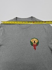 J.Crew Mens T-Shirt Grey Dog Graphic Size M Regular Fit Cotton