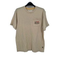 Howler Brothers Mens Large Beige Heed The Call Graphic Pocket T-Shirt Tan L