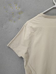 ASOS Shirt Mens Medium Beige Crewneck Short Sleeve Casual Basic Tee T-Shirt