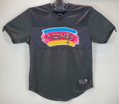 Money Mens 43 Maxi Milian Graphic T-Shirt Black V Neck Easy To West Tee XL