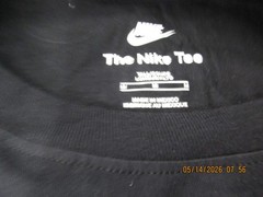 New Nike Men’s Just Do It T-Shirt Black White Size MT – Medium-Tall