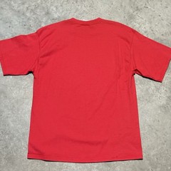 Vintage Pluma Shirt Men Large Crew Tee Red Tshirt Short Sleeve Plain USA Made