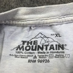 The Mountain Shirt Mens XL White Bald Eagle Graphic Tee Nature Bird Wildlife