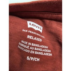Levis Mens Relaxed Graphic T-Shirt Brick Red America’s Finest 501 S NEW