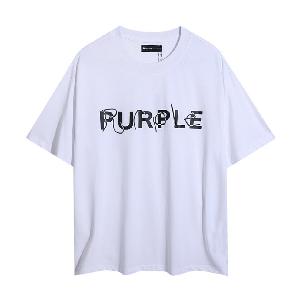 Purple Brand pure cotton T-shirt short sleeved