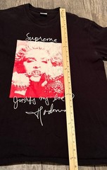 MADONNA – SUPREME Justify My Love Shirt Black Medium 100% Authentic