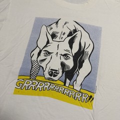 Vintage Roy Lichtenstein Guggenheim Museum Shirt XL Grrrrrrr Dog Pop Art 90s