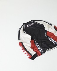 KITH Retro Color Block Laser Cut Racing Mesh Long Sleeve Tee Unisex