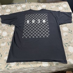Vintage Krew Skateboarding Shirt Large Black Double Sided Y2K Skate Punk