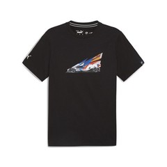PUMA Bmw M Motorsport Car 2 Graphic Crew Neck Short Sleeve T-Shirt Mens Black Ca