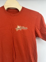 Tommy Bahama Large T Shirt Luxury Reel Estate Orange Graphic Fishing Marlin S/S