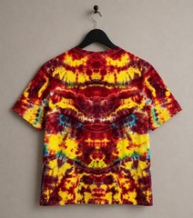 Hand Dyed Tie Dye T Shirt XL Unisex For Men And Women